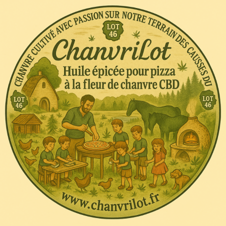 L'huile épicée au CBD de ChanvriLot : l'ingrédient secret pour une expérience gustative incroyable sur vos pizzas.