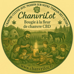 Bougie Équilibre CBD - Profitez de la sérénité avec notre bougie aux bienfaits équilibrants et apaisants du CBD.