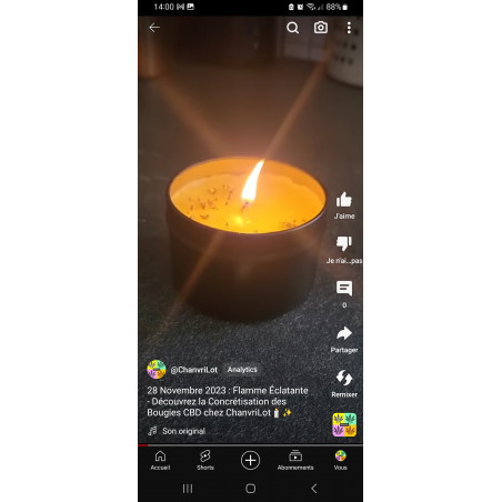 Bougie CBD en vente maintenant! 🕯️✨ #BougieCBD #ChanvriLot